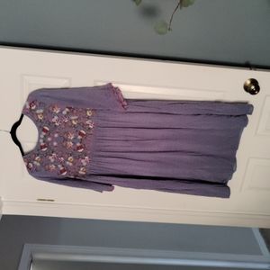 Orange Creek blue embroidered dress